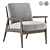 Title: Modern Mid Century Chair Set 3D model small image 2