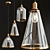 Elegant Franklin Glass Pendant 3D model small image 3