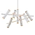 Elegant Rainer Chandelier: Illuminate in White 3D model small image 1