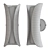 Elegant Josie 2-Light Wall Sconce 3D model small image 2