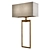 Elegant Rectangular 2-Light Sconce 3D model small image 1