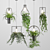 Botanical Cascade Chandelier 3D model small image 1