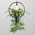 Botanical Cascade Chandelier 3D model small image 3