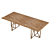 Modern Hayes Rectangular Dining Table 3D model small image 7
