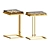 Gilded Gingko Cocktail Table: A Stunning Piece of Art 3D model small image 4