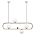 Sleek Hoop Pendant Light 3D model small image 1