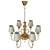 Elegant Meki Chandelier: Classic Style 3D model small image 3