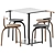 Modern Dining Set: Table Dado S60 & Ogle Chair 3D model small image 1