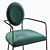 Elegant Cairo Linen Armchair 3D model small image 4