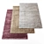 7-Piece Random Set of Rugs 3D model small image 1