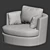 Island of Relaxation: Clarissa Swivel Chair 3D model small image 5