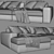 Poliform Dune Chaise Longue Sofa 2: Sleek & Stylish Seating 3D model small image 5