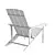 Weatherproof Adirondack Garden Chair 3D model small image 6