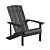 Weatherproof Adirondack Garden Chair 3D model small image 7