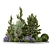 Outdoor Garden Bush and Tree Set 3D model small image 5