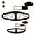 Industrial Pendant Light with Wheel Deco 3D model small image 3