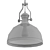 Coastal Black Dome Pendant 3D model small image 2