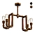 Industrial Water Pipe Ceiling Light 3D model small image 1