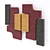 Giobagnara Tabou Parete: Modern Wall Sculpture in Suede Leather 3D model small image 6