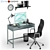 Green iMac Workspace: Complete Set for Productivity 3D model small image 1