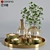 Elegant Decor Set with Tray 3D model small image 1