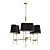 Elegant Flow Decor Seymour Chandelier 3D model small image 1