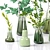 Greenery Bliss: Vases of Natural Elegance 3D model small image 3