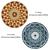 Round Rugs Set 297 3D model small image 2