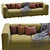 Modern Hay Mags 3-Seater Sofa 3D model small image 3