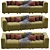 Modern Hay Mags 3-Seater Sofa 3D model small image 6