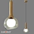 Fantasy Glass Pendant Lamp by Eurosvet 3D model small image 1