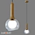 Fantasy Glass Pendant Lamp by Eurosvet 3D model small image 3