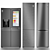 LG Refrigerator Set 6: Side-by-Side, DoorCooling+, & Freezer 3D model small image 1