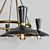 Elegant Vortex 6-Light Chandelier 3D model small image 3