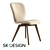 Elegant Aspen Dining Chair 3D model small image 1