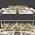 Elegant Dining Table Set 3D model small image 1