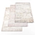 Premium Rugs Set: 3 Pieces & Textures 3D model small image 1