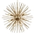 Modern Gold Dia Sputnik Pendant 3D model small image 1