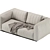 Sleek Modular Sofa Set 3D model small image 4