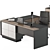 Executive Office Furniture Set 3D model small image 3
