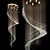 Gold Crystal Ceiling Light: Newport 8213 300 3D model small image 1