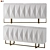 Elegant White/Gold Sideboard Molln 3D model small image 1