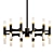 Elegant Draven LED Chandelier 3D model small image 1