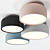 Pastel Round Ceiling Light: Elegant Illumination for Any Room 3D model small image 1