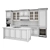 Versatile Kitchen Set: Gas Hob, Oven, Coffee Machine, Wine Fridge, Sink, and Hood 3D model small image 6