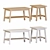 Sleek White LUNNARP Tables 3D model small image 1