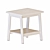 Sleek White LUNNARP Tables 3D model small image 2