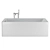 Elegant Roca Element Acrylic Bathtub 3D model small image 2