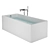 Elegant Roca Element Acrylic Bathtub 3D model small image 3