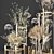 Elegant Dried Flower Bouquet 3D model small image 2